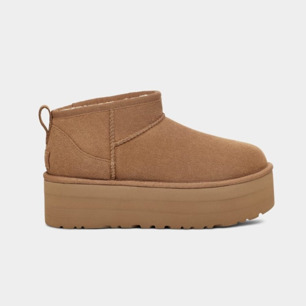 NWT - UGG Classic Ultra Mini Platform Boots - Chestnut ❄️☃️ - Picture 3 of 3